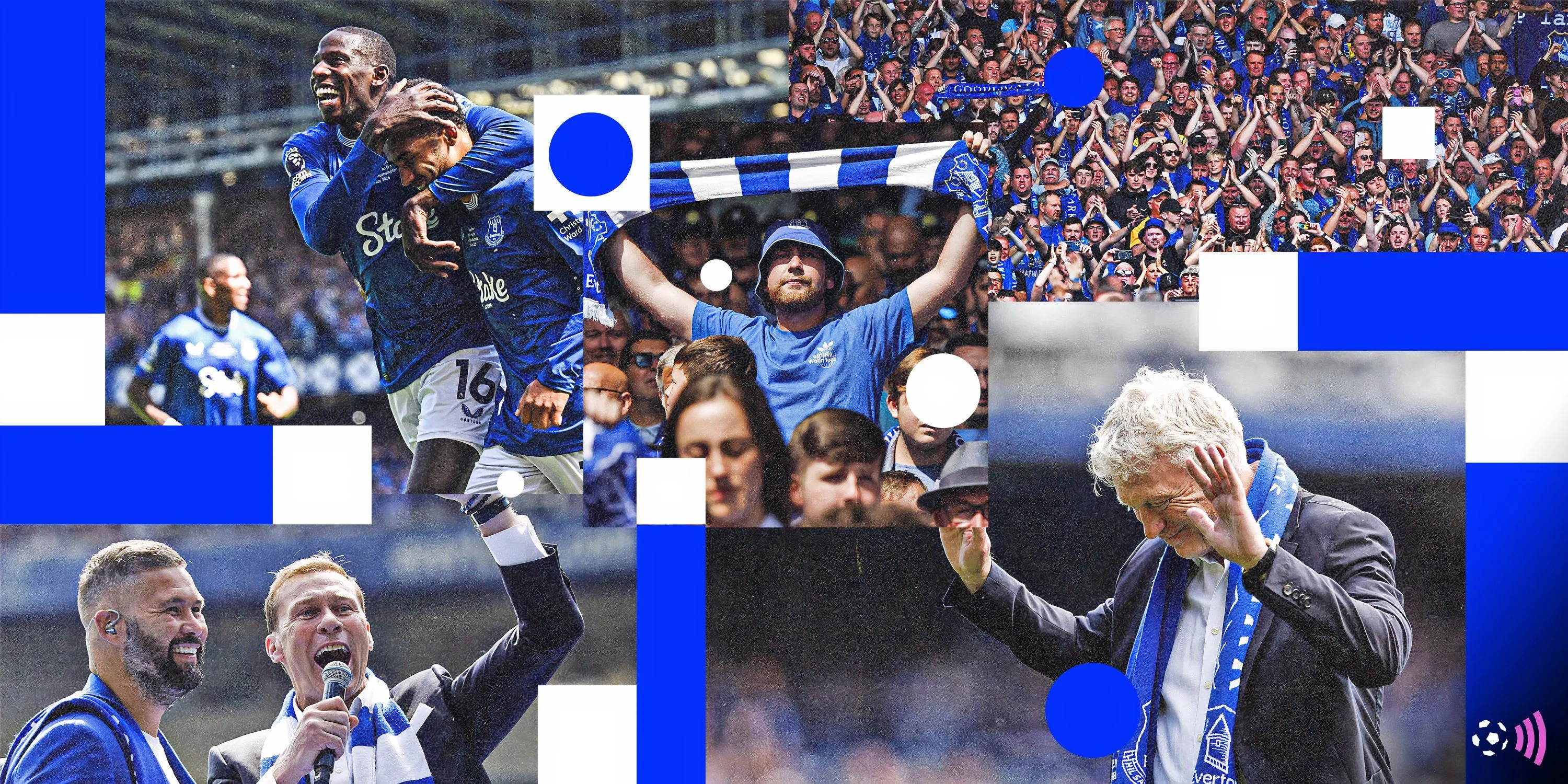 Cổ động viên Everton tại sân Goodison Park trong trận đấu cuối cùng