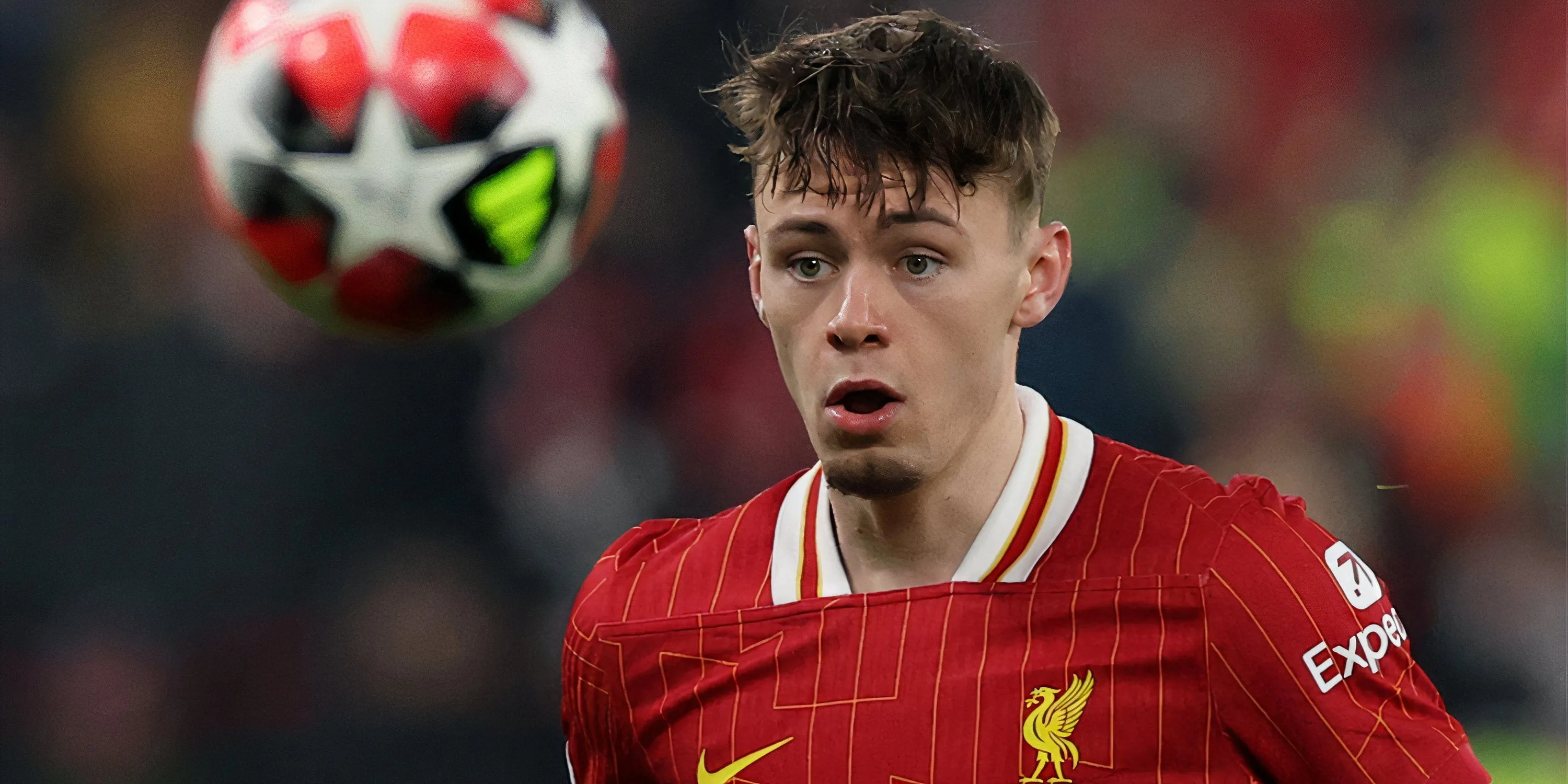Hậu vệ phải trẻ Conor Bradley của Liverpool, phương án thay thế Alexander-Arnold