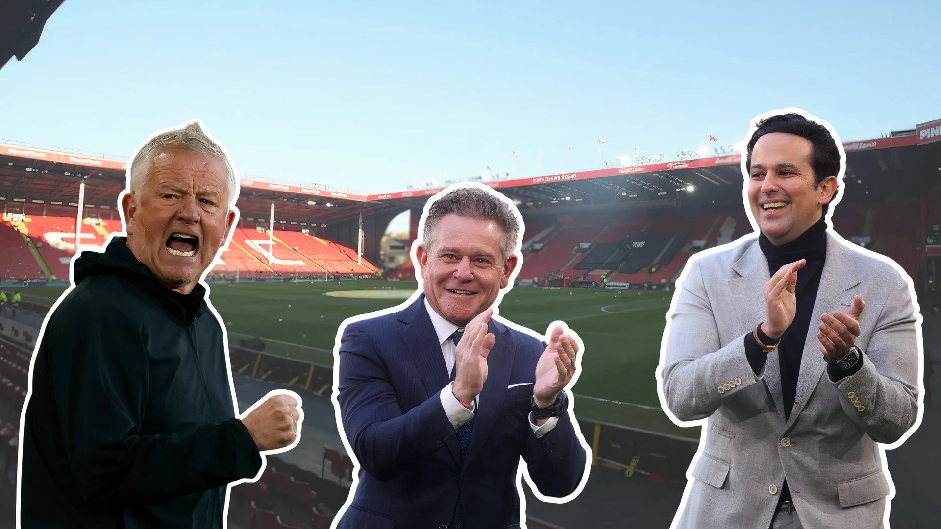 Huấn luyện viên Chris Wilder của Sheffield United cùng các cộng sự