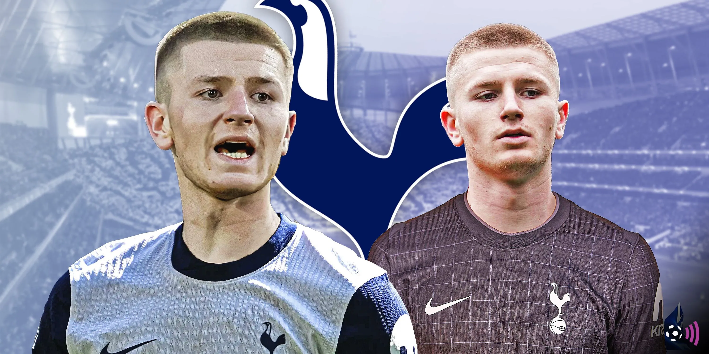 Adam Wharton thi đấu trong màu áo Tottenham Hotspur tại Ngoại hạng Anh