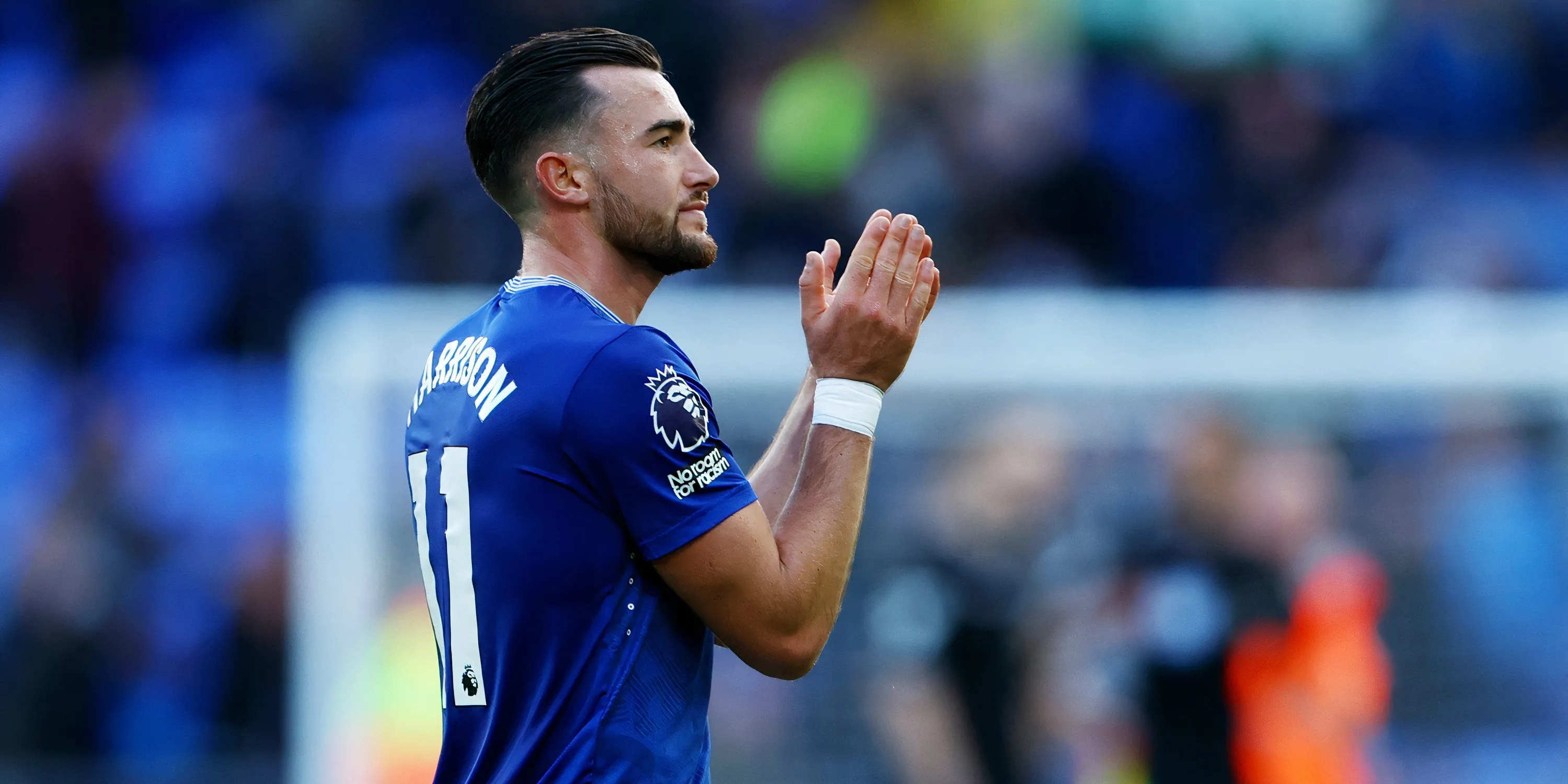 Jack Harrison trong trận đấu cho Everton, thể hiện phong độ kém cỏi