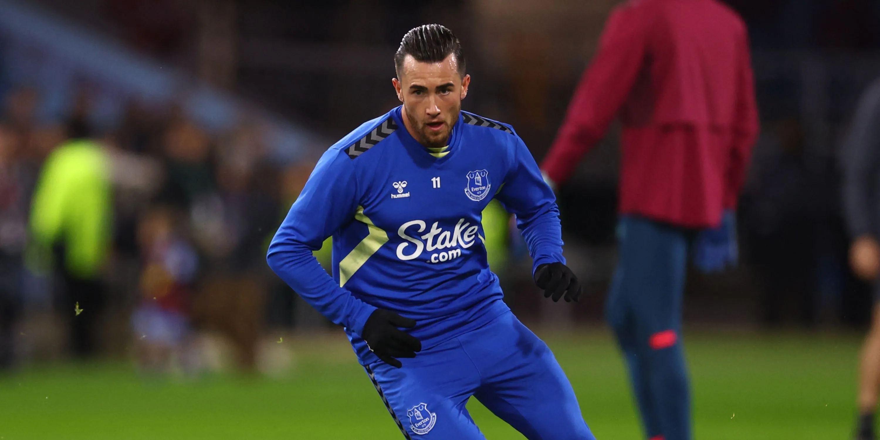 Jack Harrison với biểu cảm thất vọng sau màn trình diễn tại Premier League cho Everton