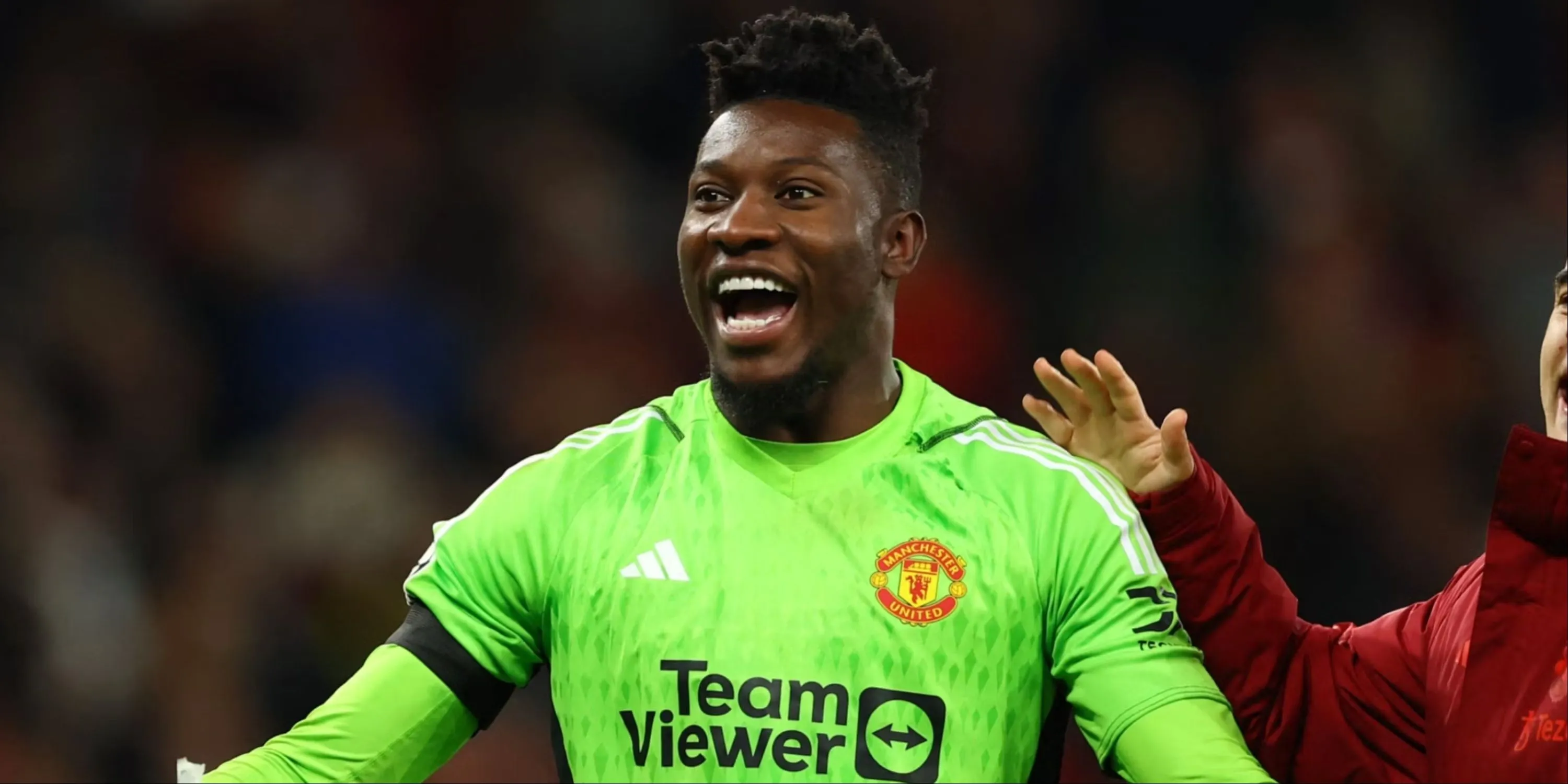 Thủ môn Andre Onana trong màu áo Manchester United tại giải Ngoại hạng Anh.