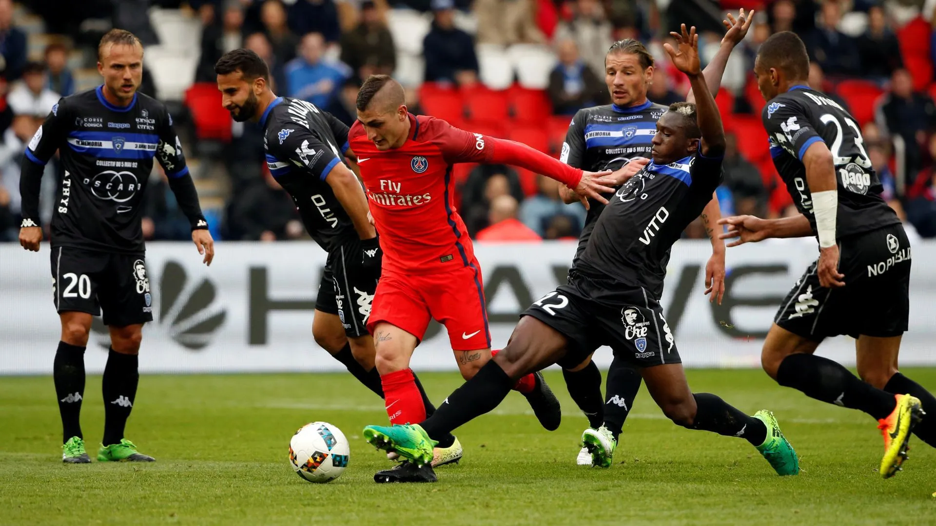 Tiền đạo Lamine Cisse của Bastia, mục tiêu chuyển nhượng của Stoke City