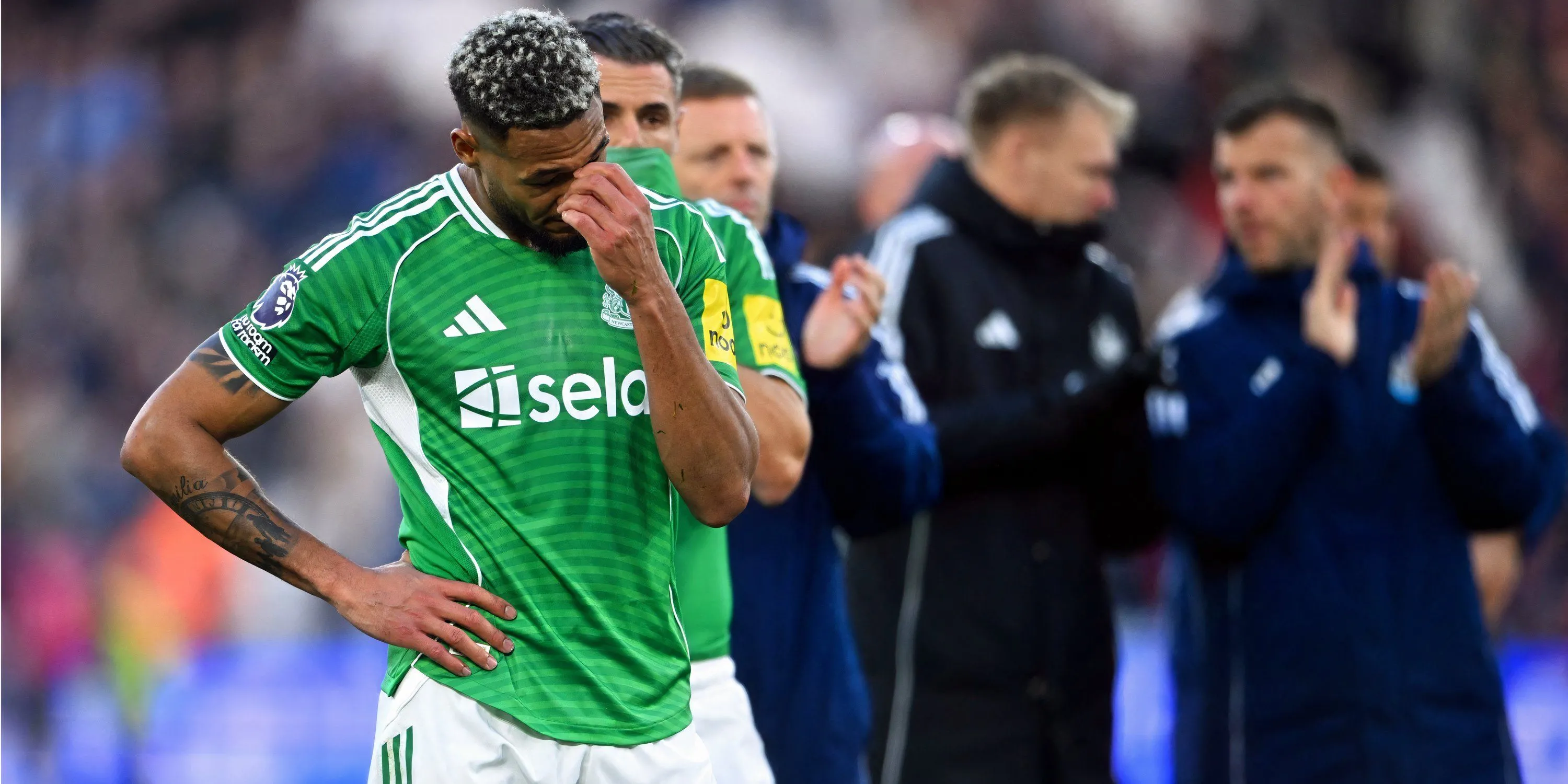 Joelinton trong hành động trước West Ham