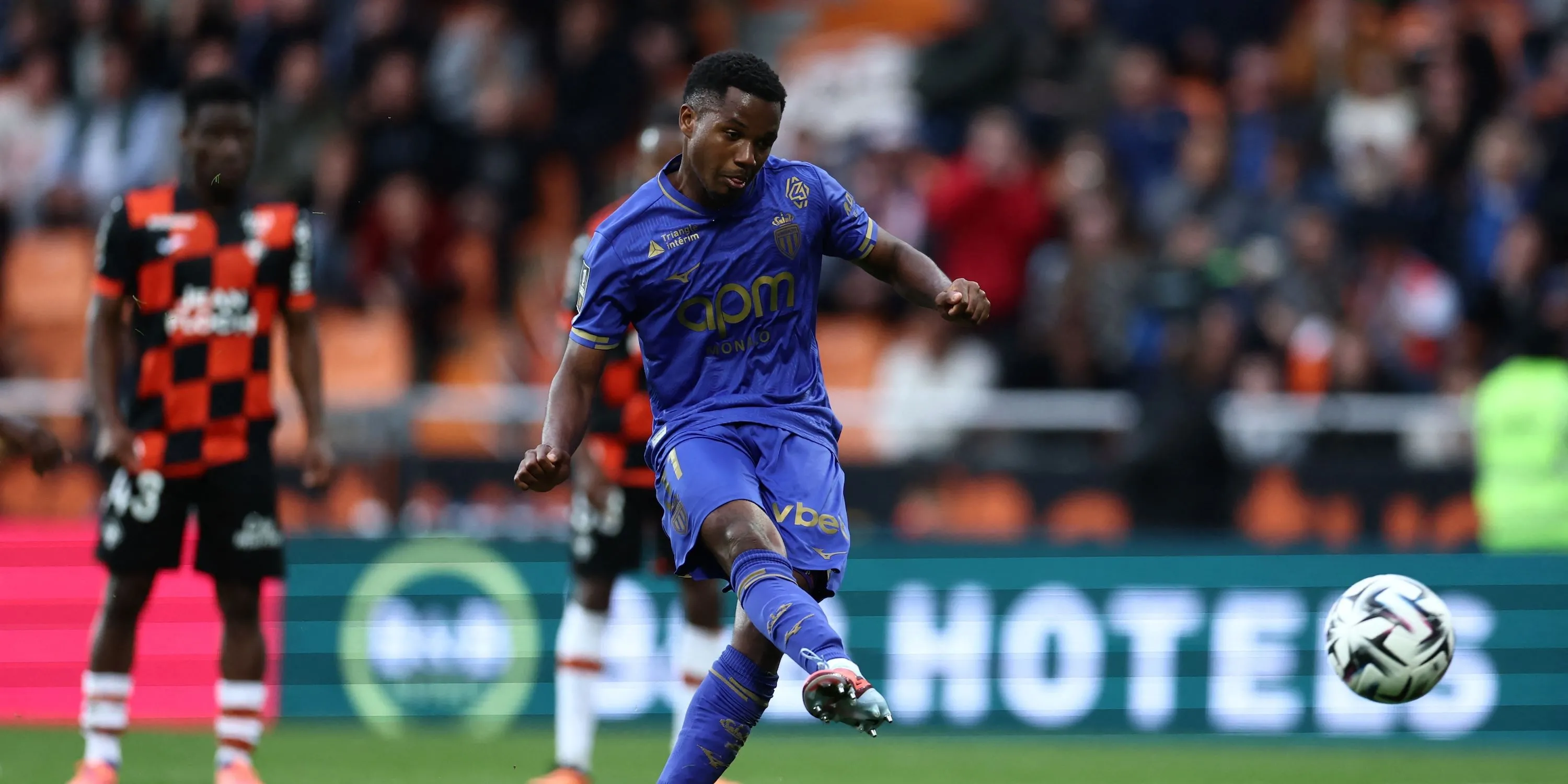 Tiền đạo Ansu Fati trong màu áo AS Monaco